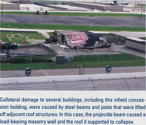 Atlanta Motor Speedway Concession Building Damage