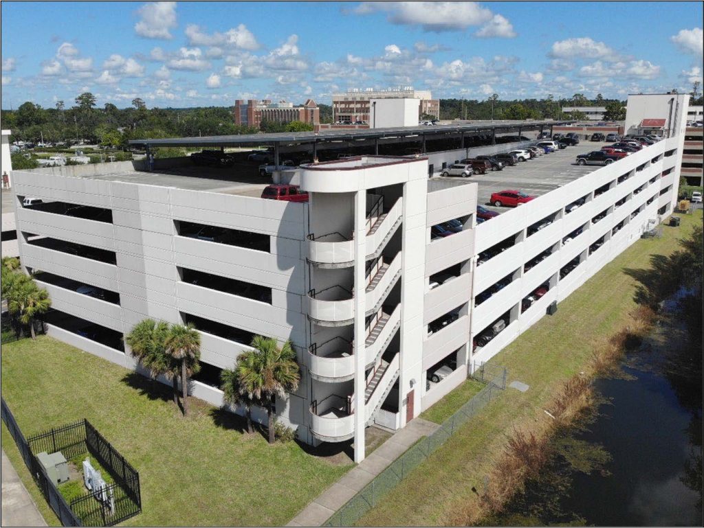 VA Gainesville FL Parking Structure Condition Assessment, parking structure restoration