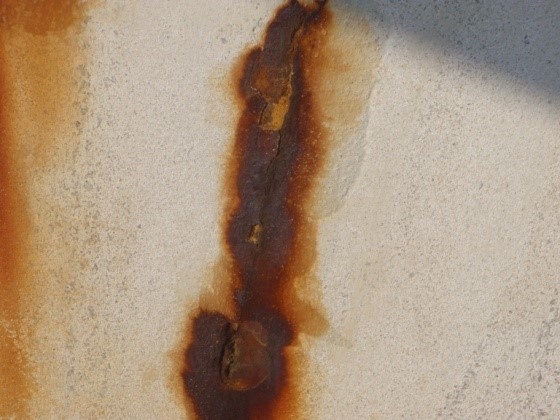Close Up of Limestone Stain